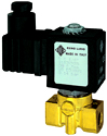 Solenoid valves, open when de-energised, directly operated