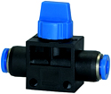 Shut-off valves with plug connection »Blue Series«