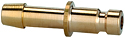 Stems and plugs DN 2.7, brass with a bare metal surface