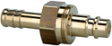 Stems and plugs for couplings DN 7.2 - DN 7.8, both sides sealing, brass