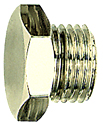 Screw plugs - nickel-plated brass