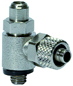 Flow control valves slotted screw