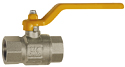 Ball valves for gas and drinking water
